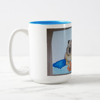 Bulldog Reading Mug