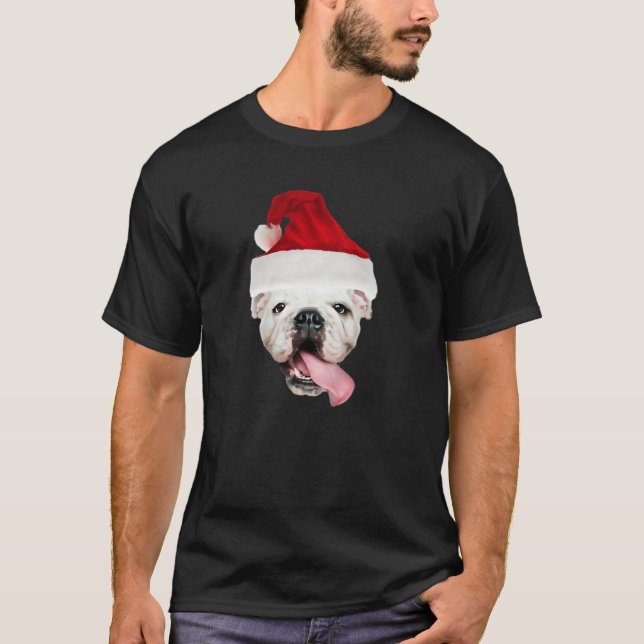 Bulldog Santa Essential T-Shirt (Devant)