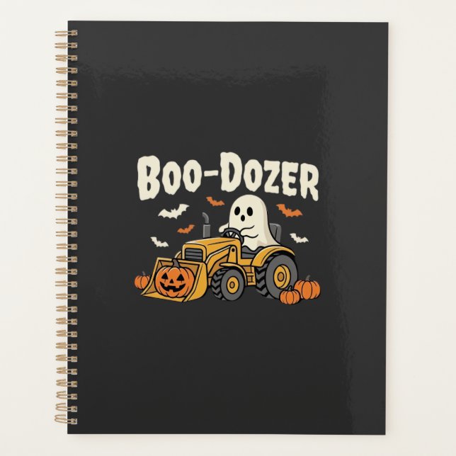Bulldozer fantôme de Halloween Boo-Dozer Design_1 (Devant)
