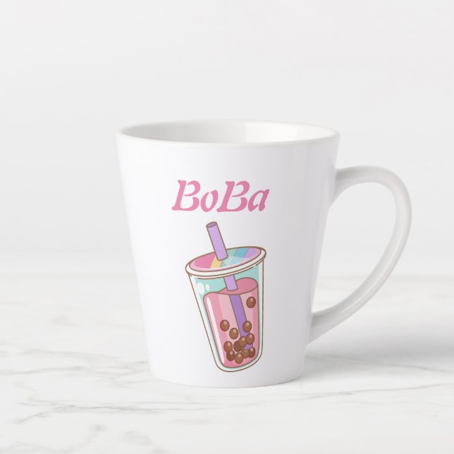 bulle de thé boba thé latte mug (Droite)