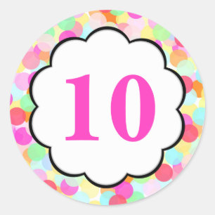 Bulles #2 - Sticker rond numérique