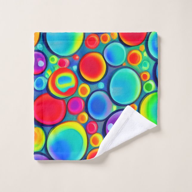 Bulles Arc-en-Ciel (Gant de toilette)