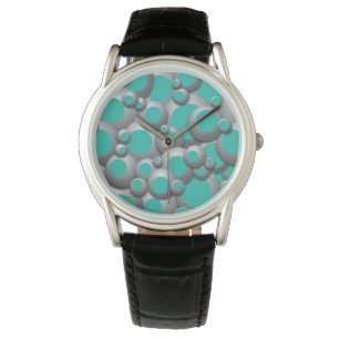 Bulles bouillonnantes Montre Turquoise