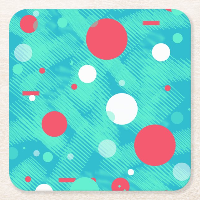 Bulles / Boules de Papier Tasse sous-verre (Devant)