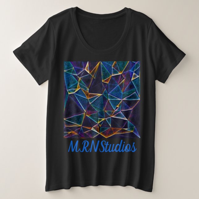 Bulles cassées Plus Taille T-shirt (Design devant)