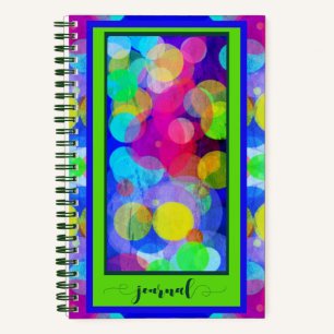 Bulles colorées personnalisable Journal personnel