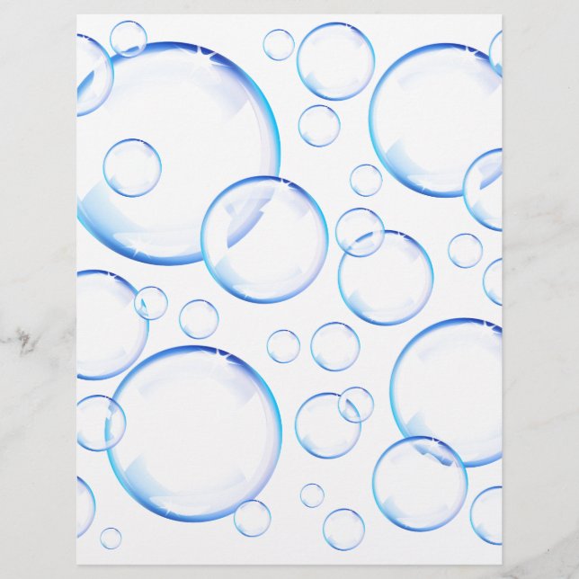 Bulles de savon bleu transparent (Devant)