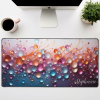 Bulles de verre iridescentes 3D