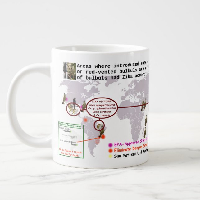 Bulles D'Essai Pour Zika 20 oz. Mug par RoseWrites (Gauche)