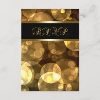 Bulles d'or noir RSVP