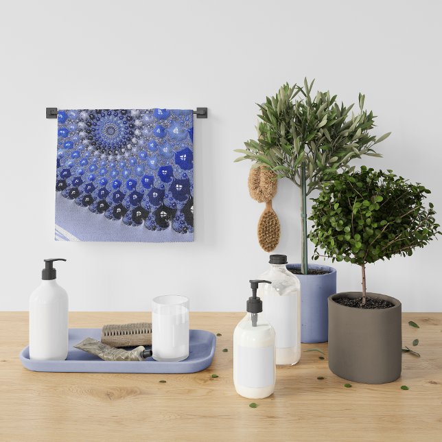 Bulles fractales Ombre Bleu Abstrait (Créateur téléchargé)