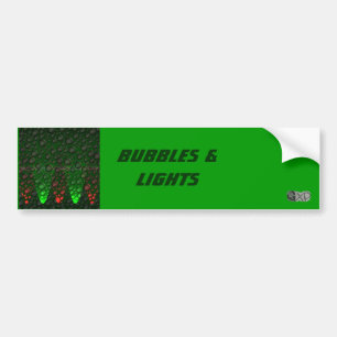 Bulles montantes Sticker pare-chocs vert/rouge