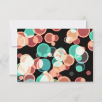 Bulles multicolores RSVP sur un Arrière - plan noi