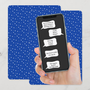 Bulles textuelles pour Invitation de fête d'annive