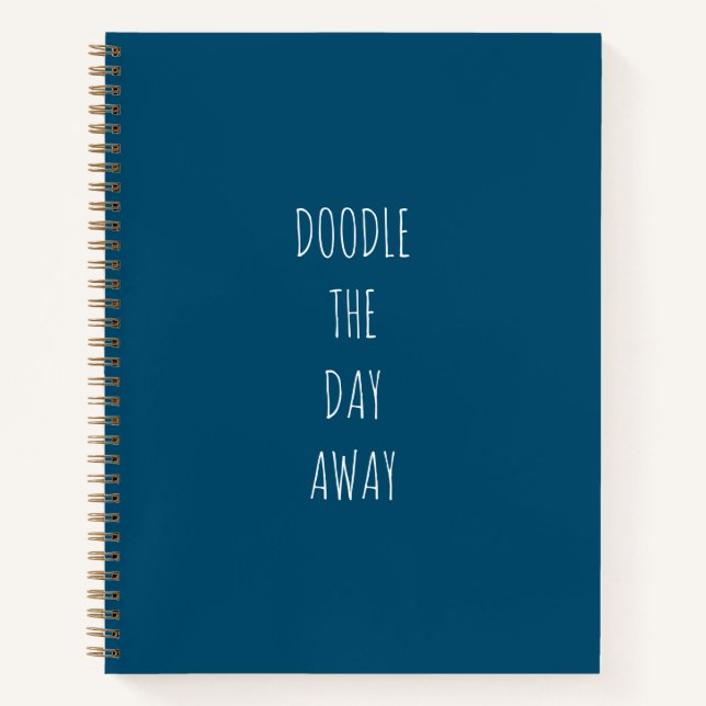 Bullet Journal Doodle Bleu (Devant)