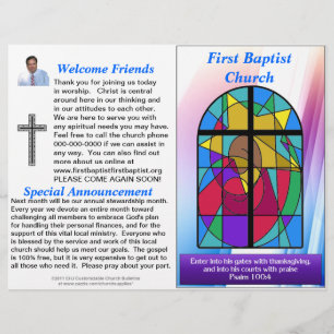 Bulletin hebdomadaire personnalisable d'église (in