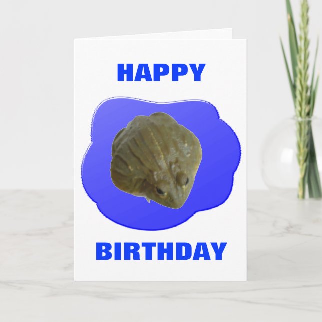 Bullfrog Carte d'anniversaire personnalisable (Devant)