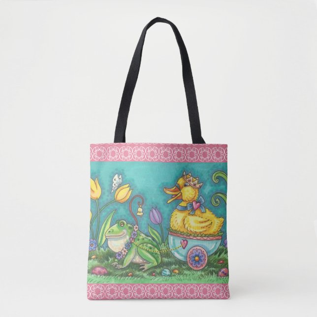 BULLFROG & DUCK PRINCE EASTER PRINTEMPS SAC FOURRE (Devant)