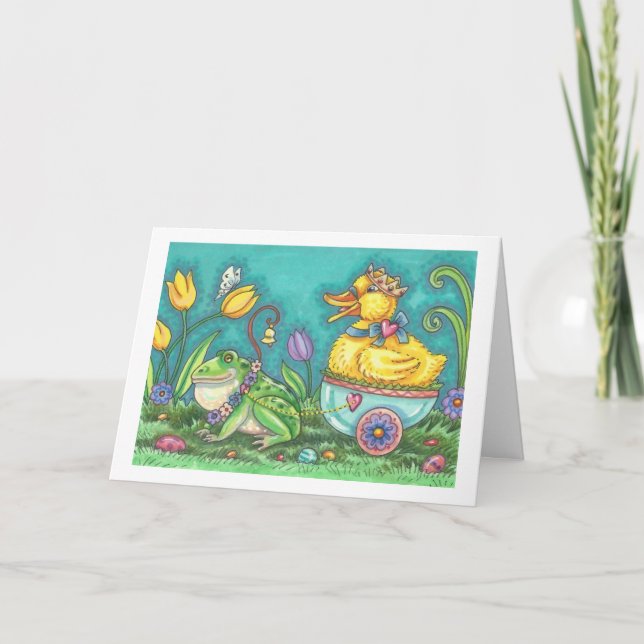 BULLFROG & DUCKLING PRINCE EASTER NOTE CARTE VERSE (Devant)