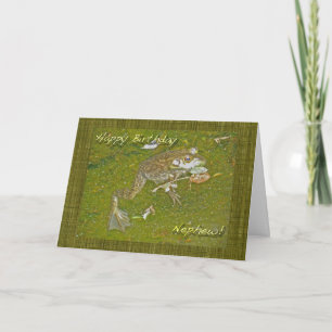 Bullfrog Nephew Carte d'anniversaire