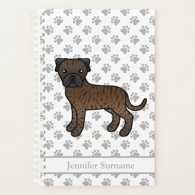 Bullmastiff bringé Chien de dessin animé mignon &  (Devant)
