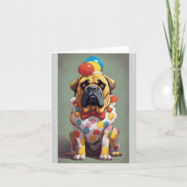 Bullmastiff carte de voeux vierge (Devant)