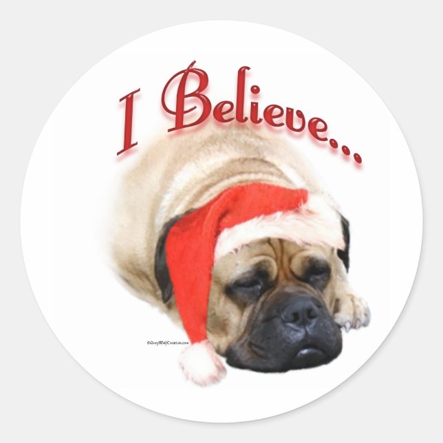 Bullmastiff I Believe - Sticker (Devant)