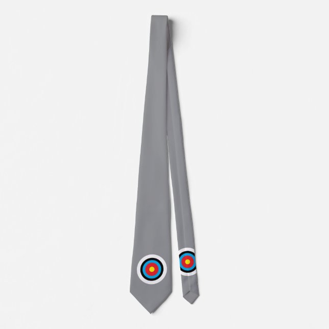 Bull's Eye Bullseye cible Cravate de nouveauté (Devant)