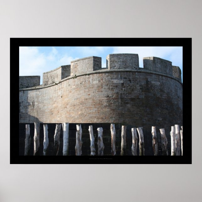 Bulwark Fortifications Saint Malo Brittany Poster (Devant)