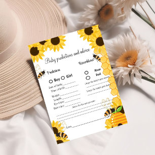 Bumble Bee baby shower prédiction jeu bébé showe
