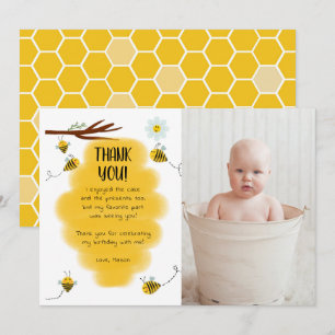 Bumble Bee Birthday Party Photo Merci Cartes