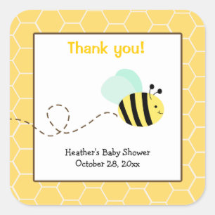 Bumble Bee Carré Favoriser Stickers