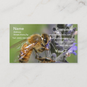 Bumble Bee Carte de visite vert
