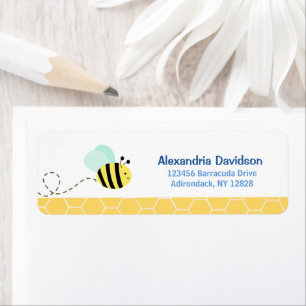 Bumble Bee Étiquettes de adresse personnalisés