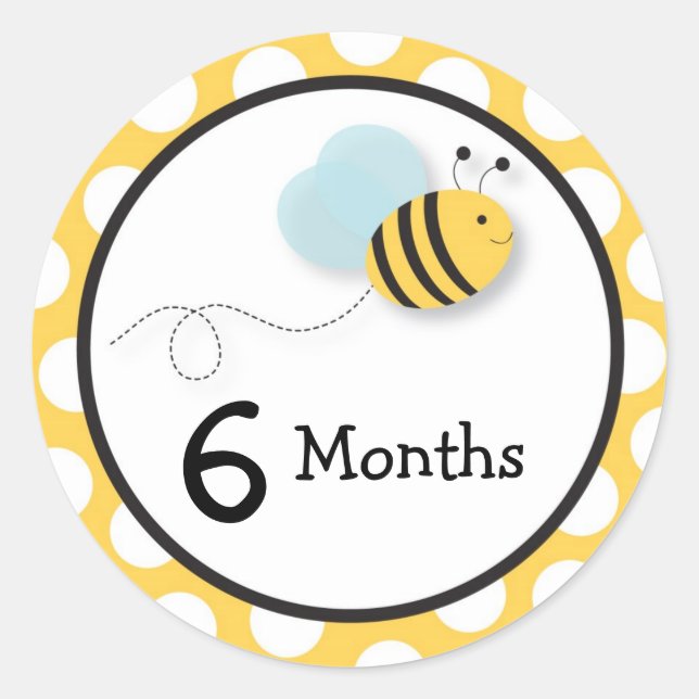 Bumble Bee Monthly Milestone Stickers (Devant)
