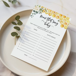 Bumble Bee Name cette chanson jeu de baby shower