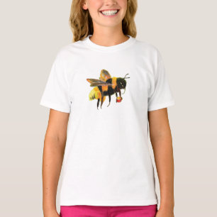 Bumble Bee portant du pollen T-shirt des filles