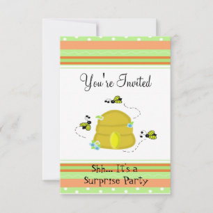 Bumble Bee Surprise Party Invitation