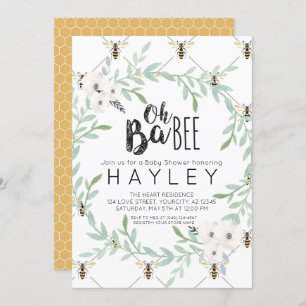 Bumble Bee Vintage maman to Bee Invitation de douc