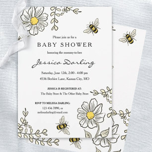 Bumble Bee Virtual Baby Shower Invitations