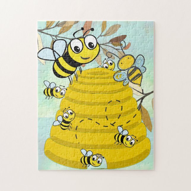 Bumble Bees et Hive Photo Puzzle (Vertical)