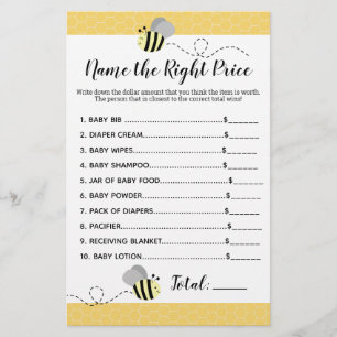 Bumble jaune gris Nom du jeu de douche de prix