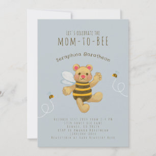 Bumble jaune mignon Bee Bear Invitation