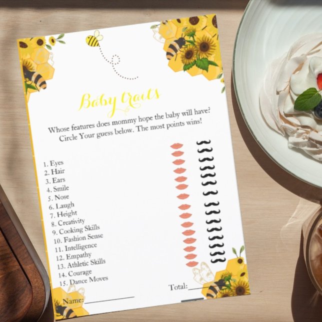 Bumble simple abeille trait de bébé jeu de baby sh (Créateur téléchargé)