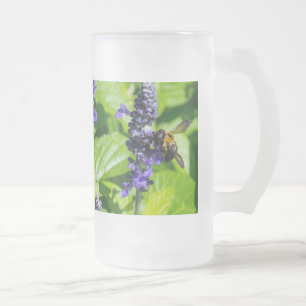 Bumblebebe Sur Salvia Gelée Vitre Mug