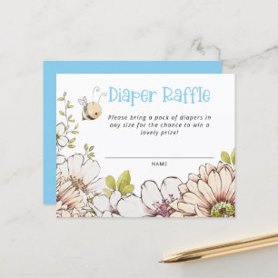 Bumblebee Baby shower Bleu Budget Déchets Raffin