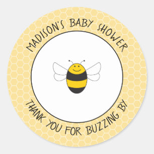 Bumblebee baby shower merci autocollants pour la f