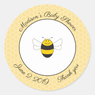 Bumblebee baby shower merci autocollants pour la f