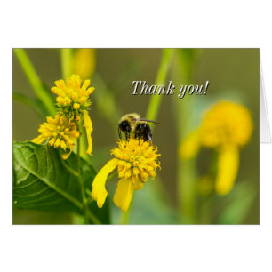 Bumblebee Carte de remerciements