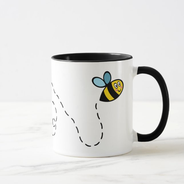 Bumblebee Coeur Motif Combo Mug, 325 ml Mug (Droite)